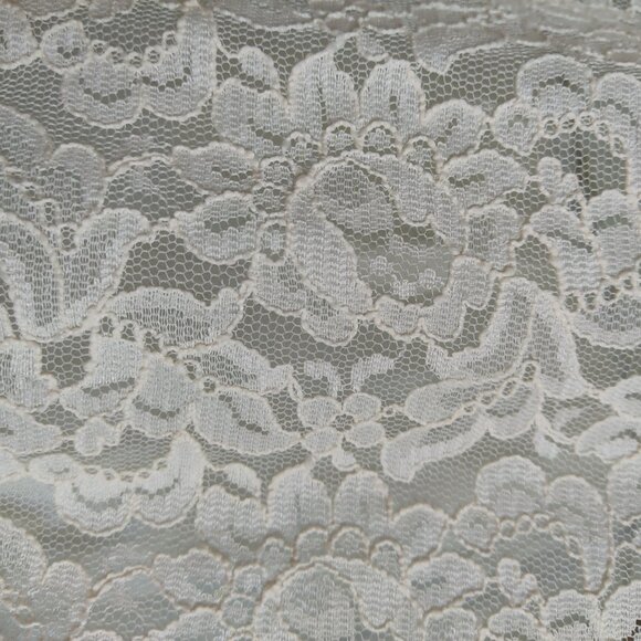 Vintage Intime California Floral Lace Open Front Coverup Lounge Nylon Top M - Picture 8 of 10